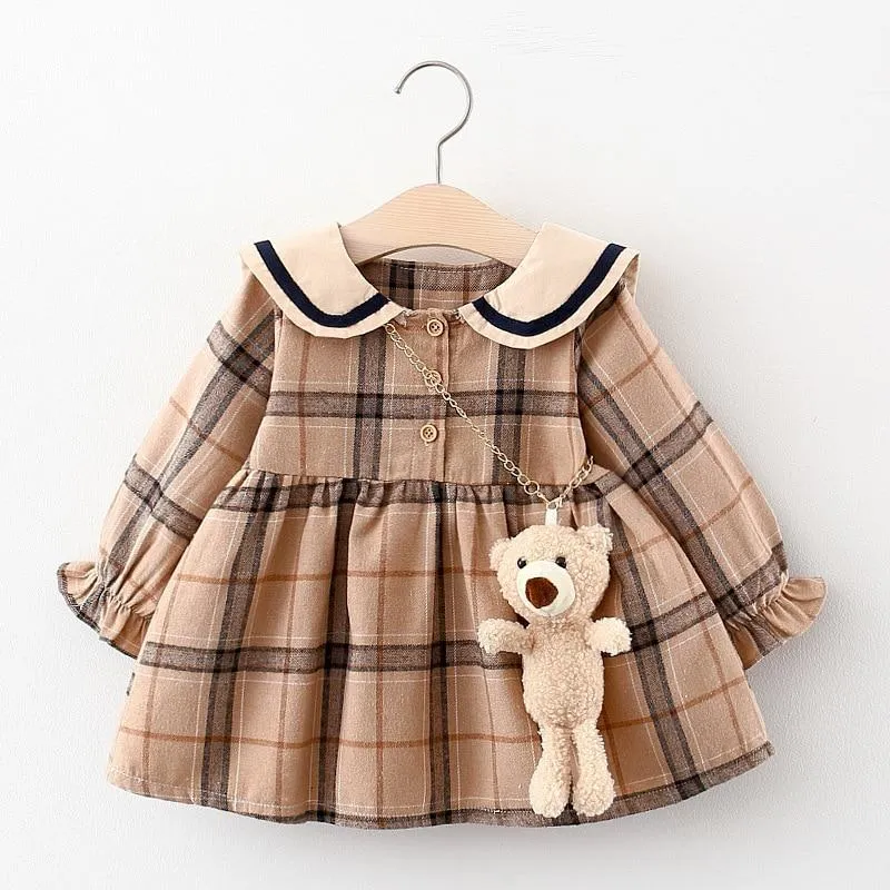 Baby Girl Fall Fashion Cute Long Sleeve Dresses