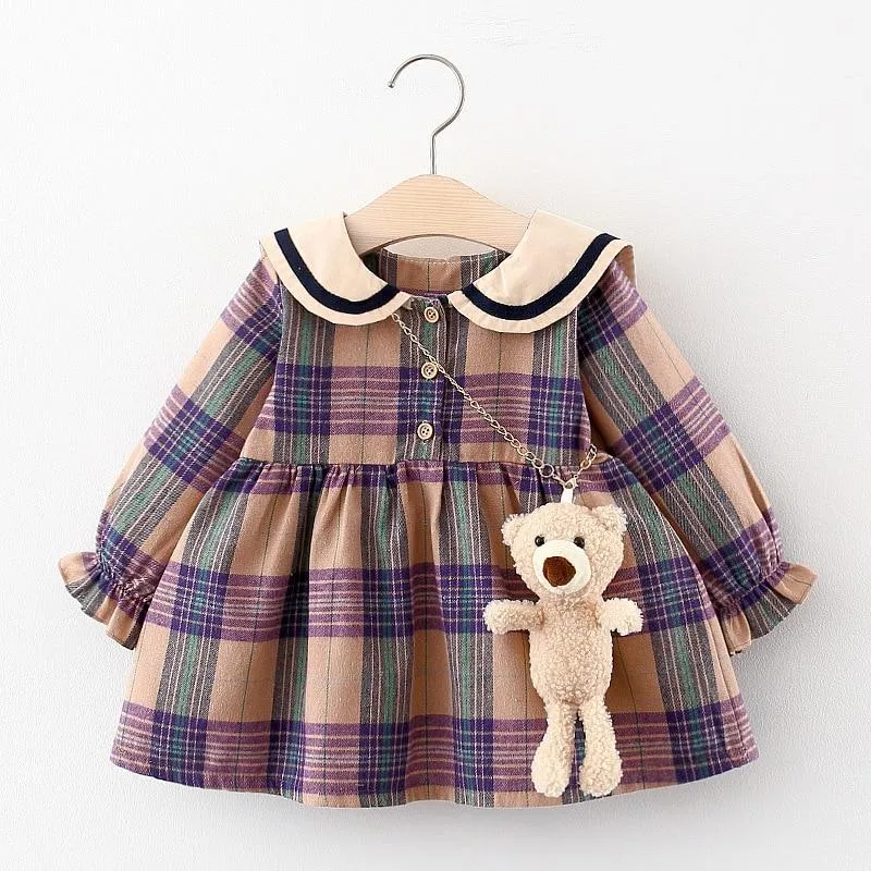 Baby Girl Fall Fashion Cute Long Sleeve Dresses