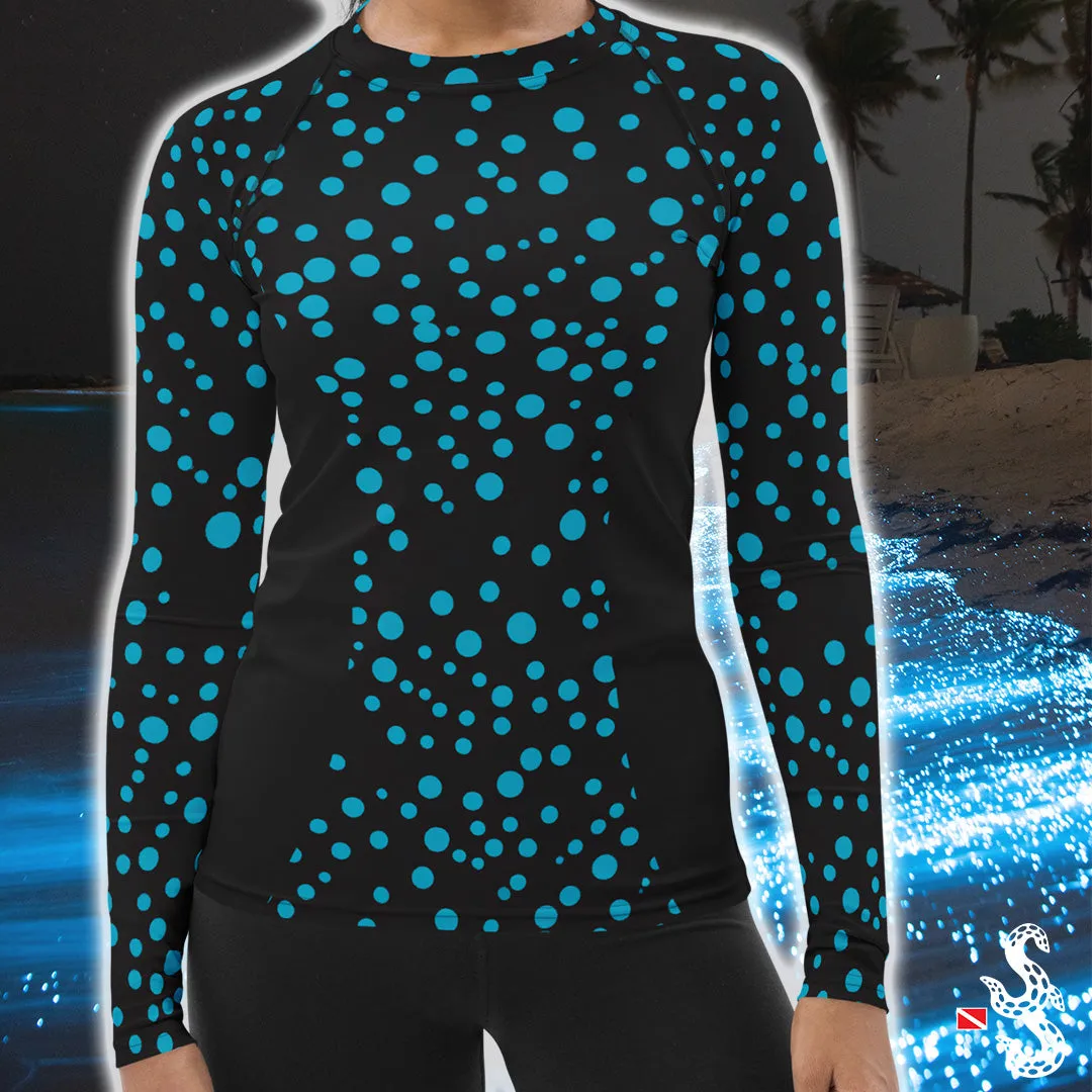 Beautiful Bioluminescence Women's Rash Guard