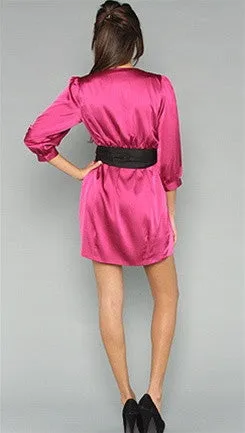 Blaque Label Tulip Dress in Magenta