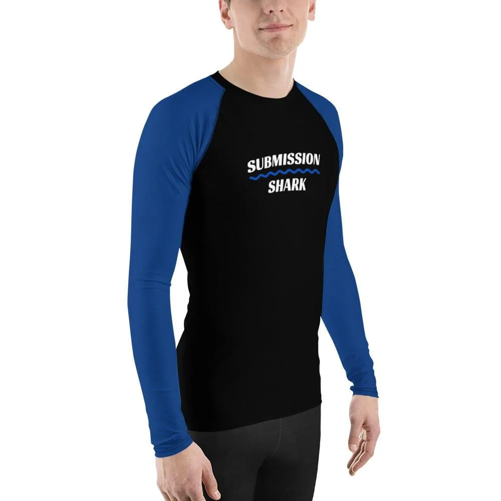 Blue SS Premium Standard ~ Men's BJJ Rash Guard