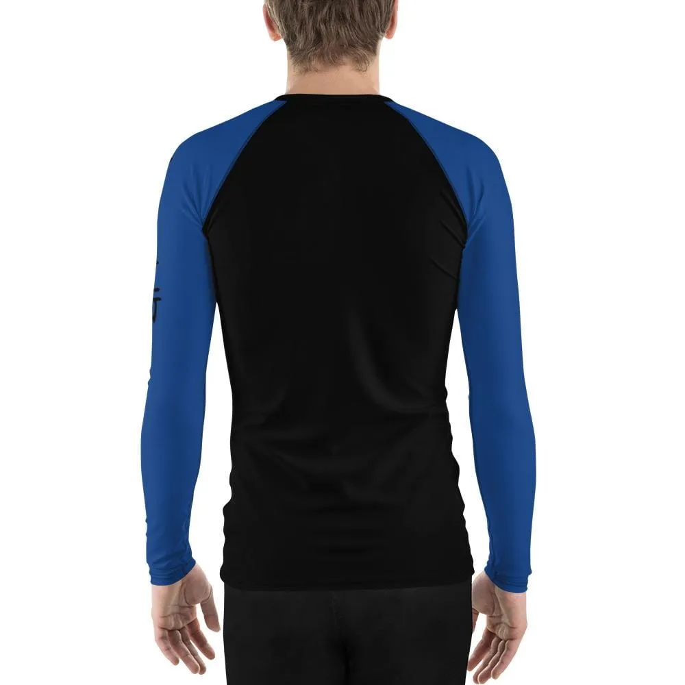 Blue SS Premium Standard ~ Men's BJJ Rash Guard