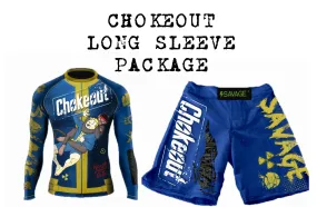 Choke Out Long Sleeve Rash Guard And Shorts Package Presale items Shipping To  Start December 5th