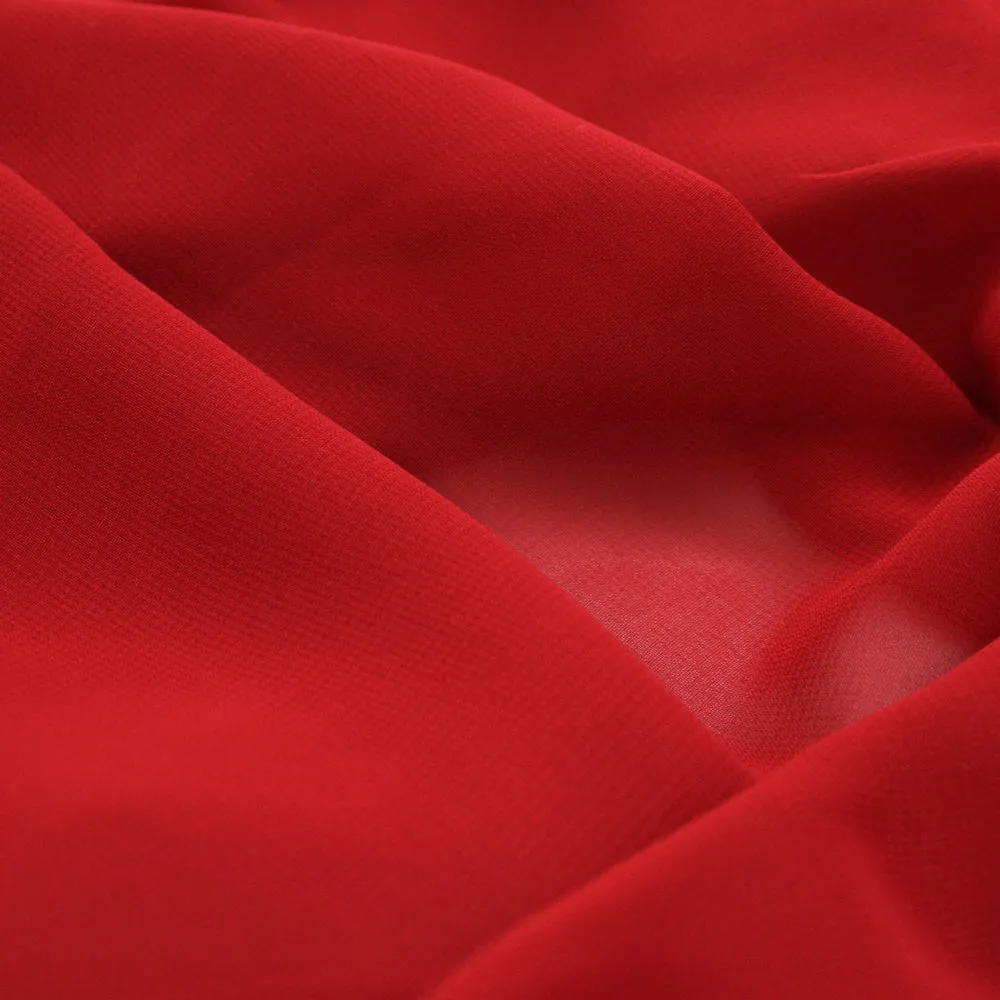 Clichy Chiffon - Dark Red