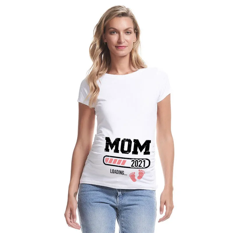 Couples Wear Short-sleeved T-shirt Maternity Wear