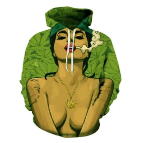 Dank Master Smokin'  Girl Hoodie