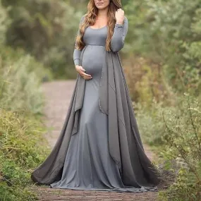 Designarche Grey Maternity Gown