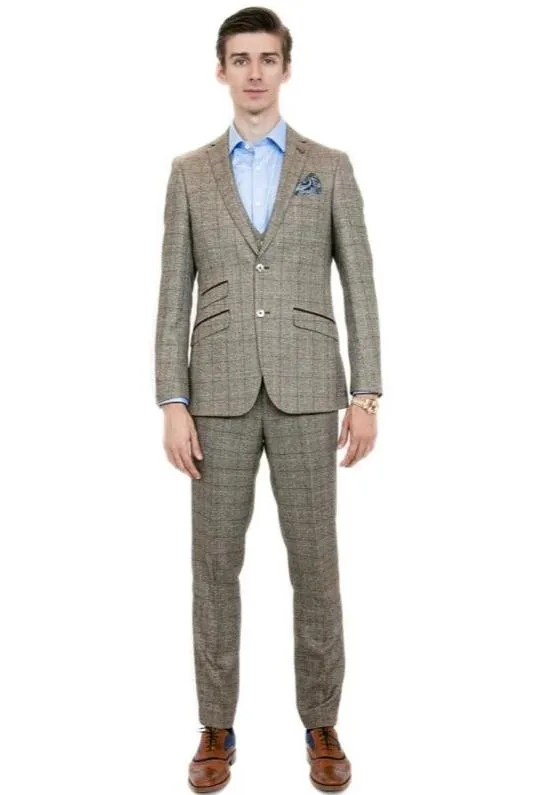 Dublin Oak Tweed Check Suit | Check Suit | Wedding Wear | Office Wear