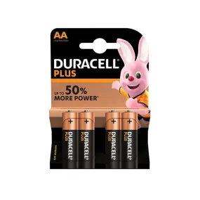 Duracell Plus Power AA Batteries - 4 Pack