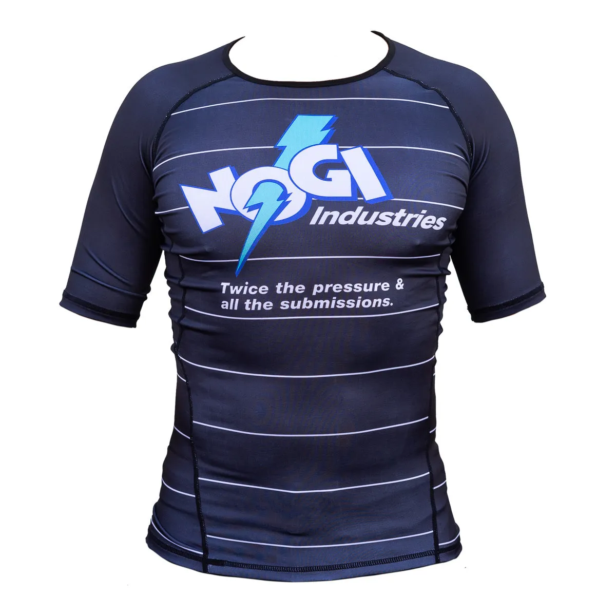 Energy Rash Guard by Nogi Industries Short Sleeve - BLACK