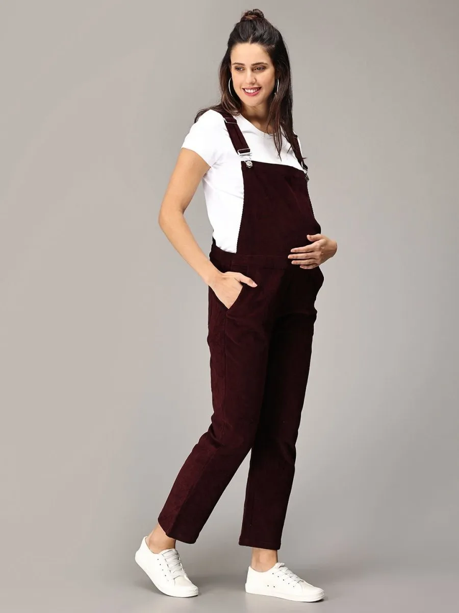 Eternal Love Corduroy Maternity Dungaree