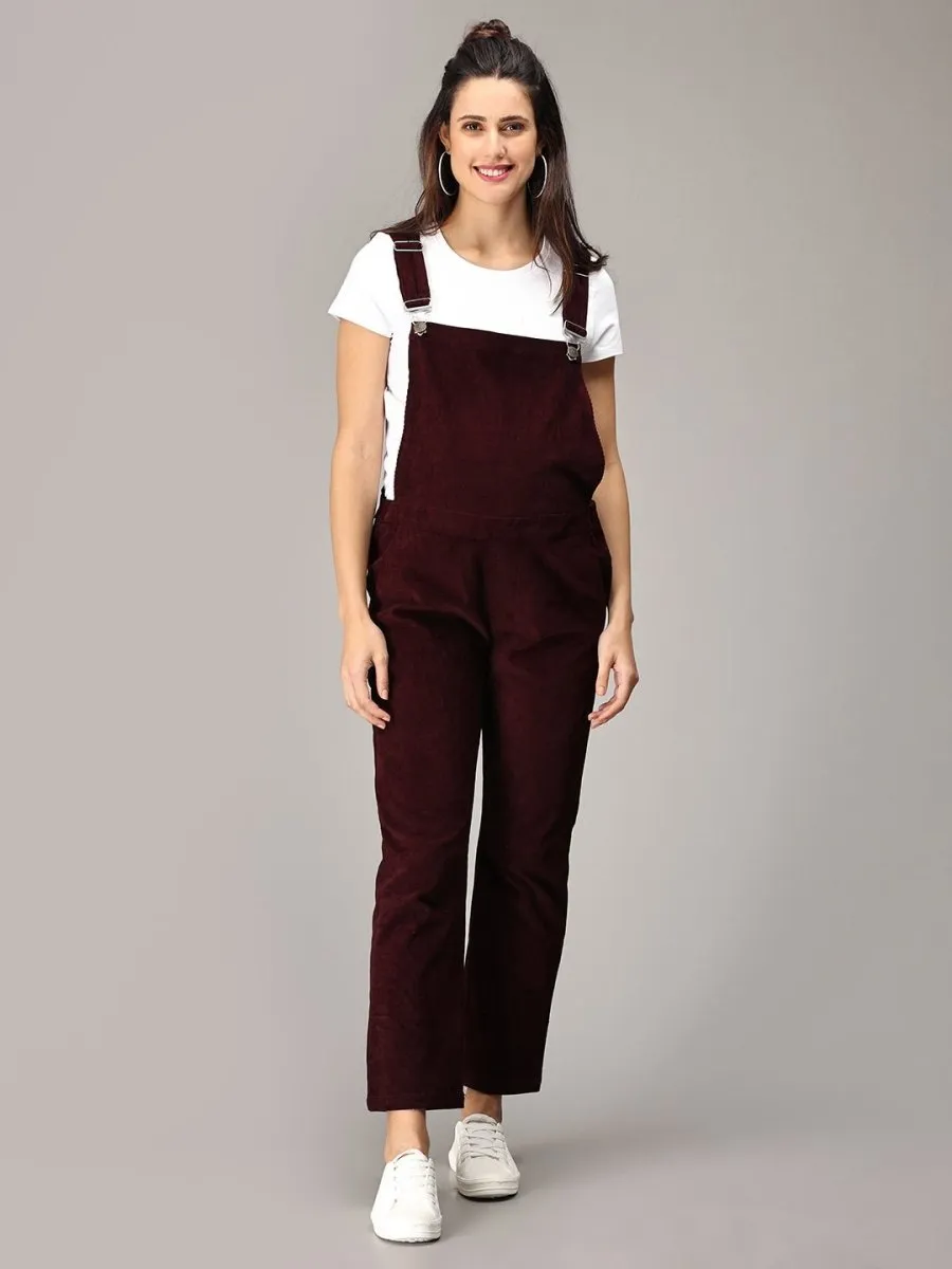 Eternal Love Corduroy Maternity Dungaree