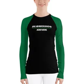 Green SS Premium Standard ~ Women's Rash Guard