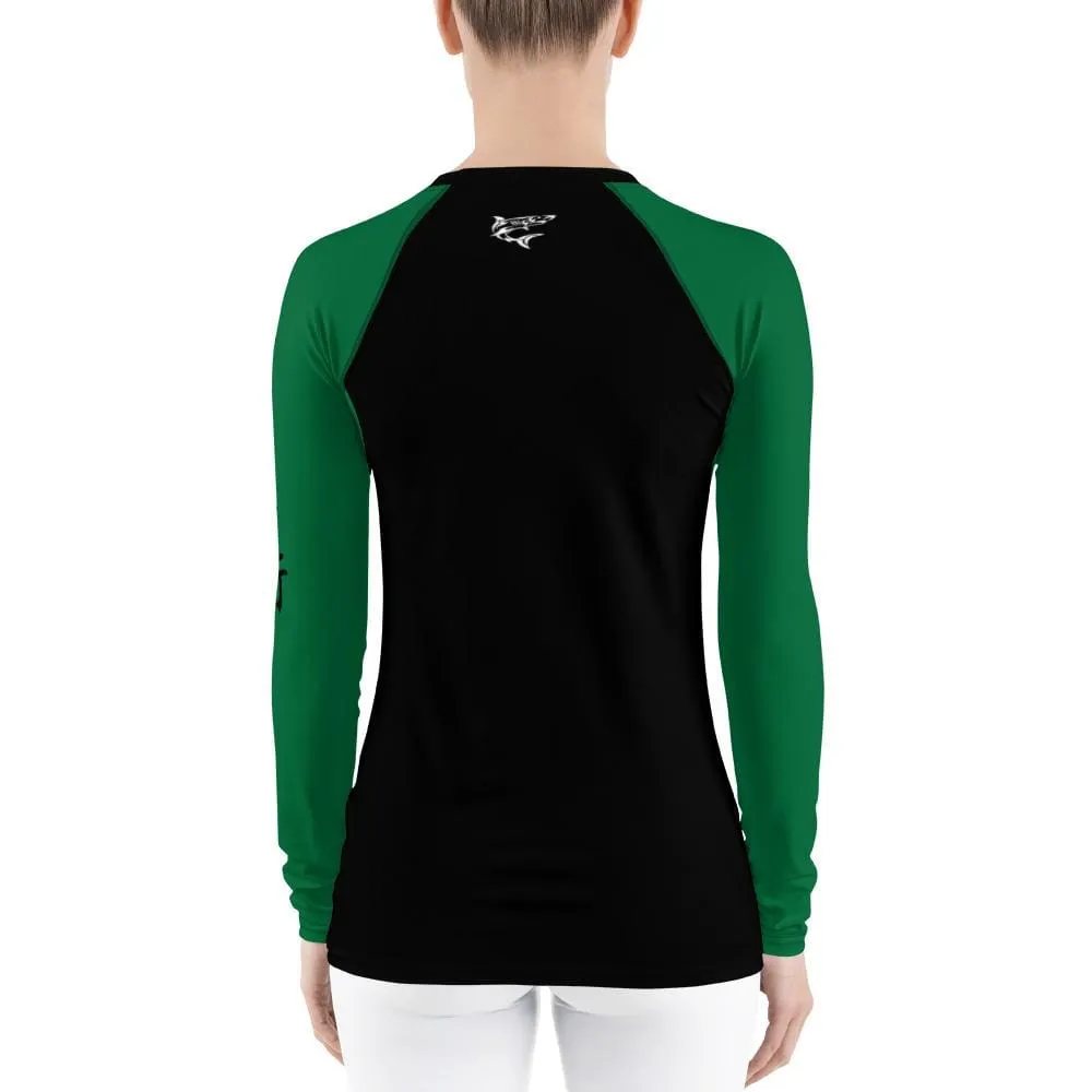 Green SS Premium Standard ~ Women's Rash Guard