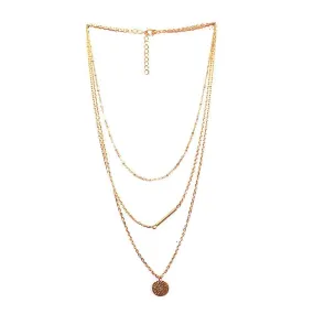 Joker & Witch Gold Plated Metal Chain Coin Pendant Necklace for Women