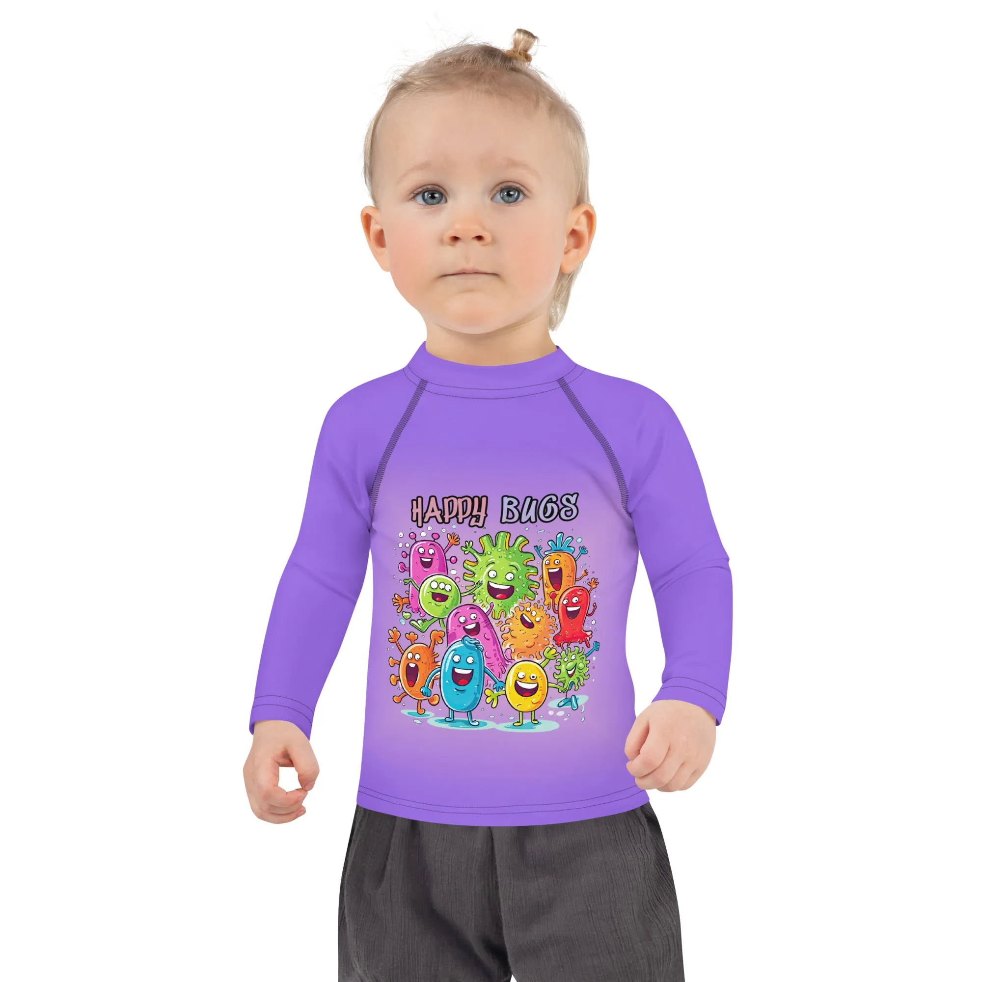 Kids Rash Guard Happy Bugs