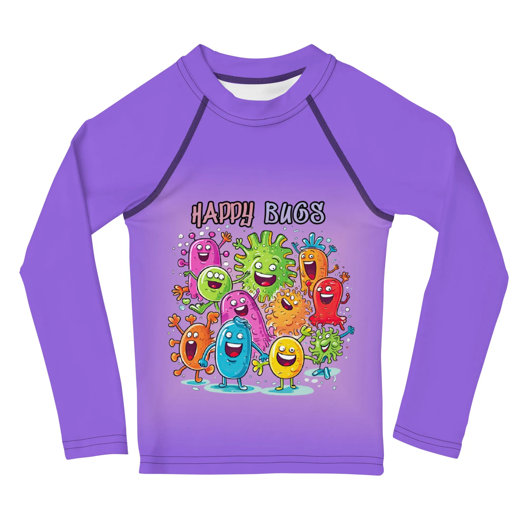 Kids Rash Guard Happy Bugs