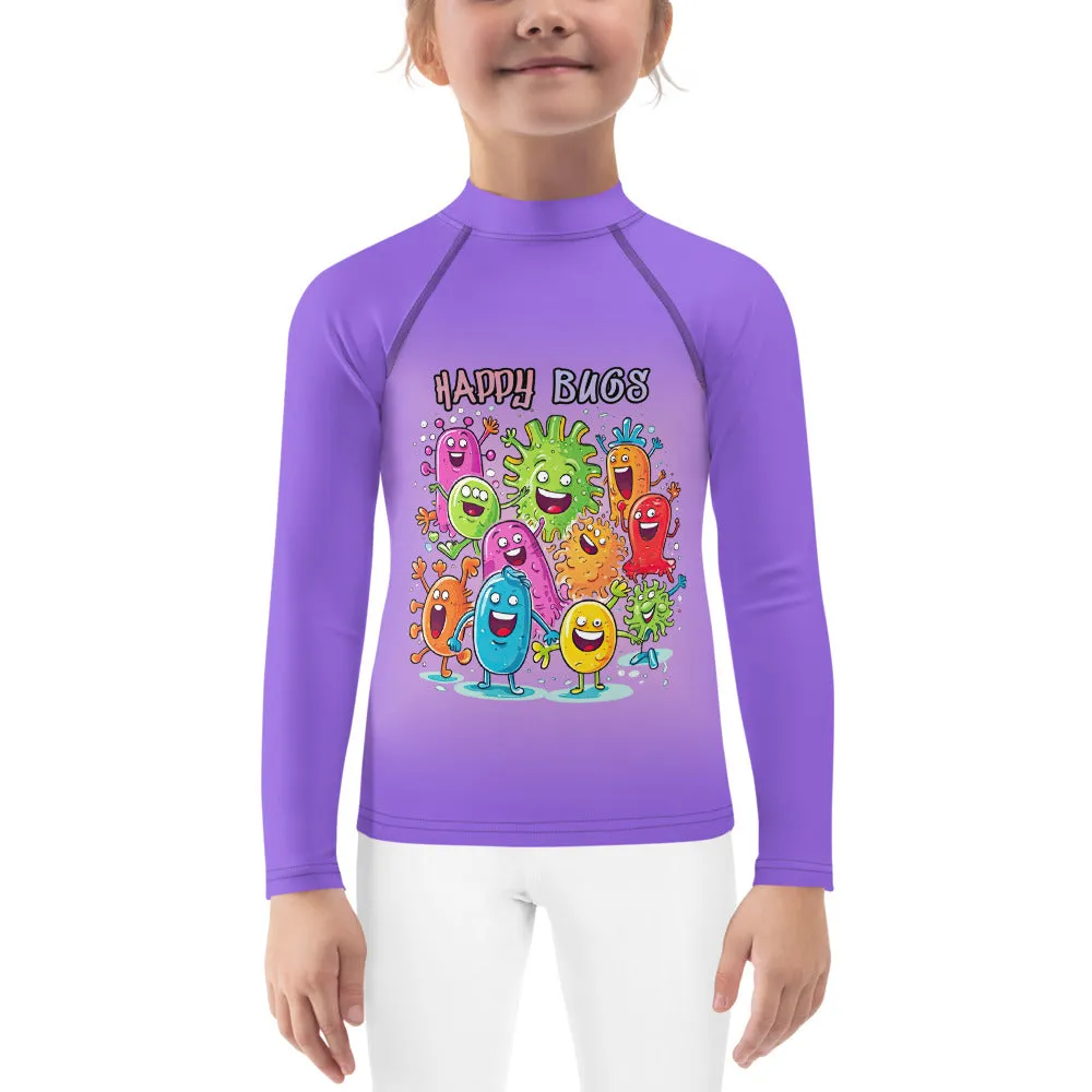 Kids Rash Guard Happy Bugs