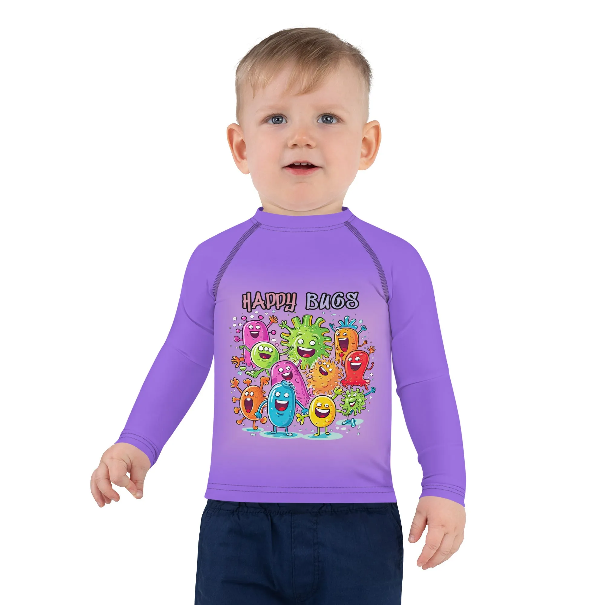 Kids Rash Guard Happy Bugs