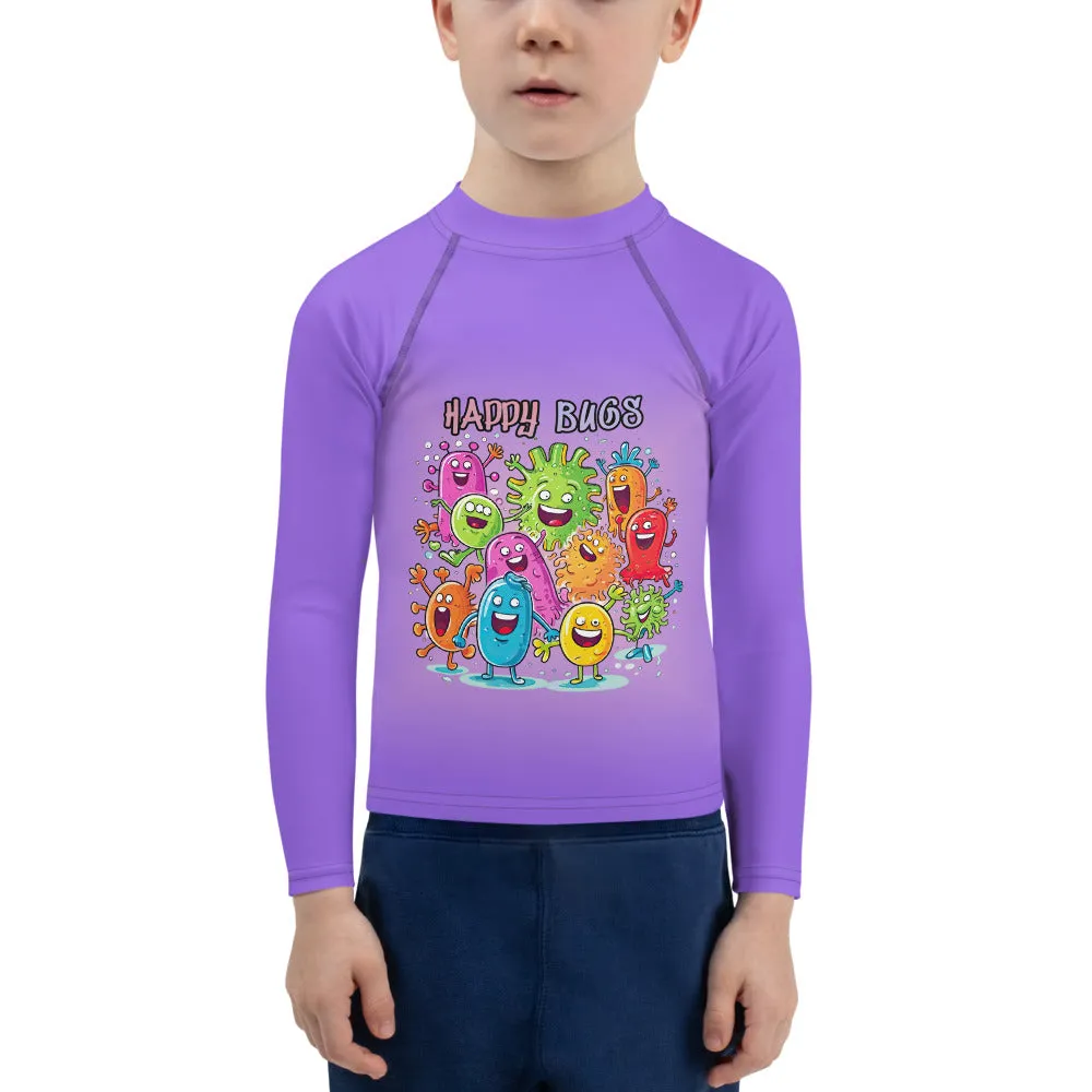 Kids Rash Guard Happy Bugs