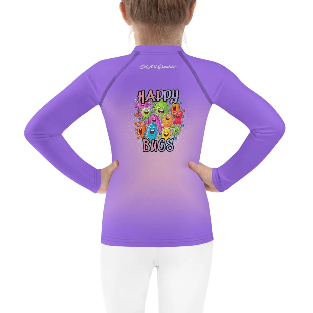 Kids Rash Guard Happy Bugs