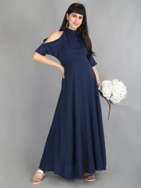 Midnight Blue Maternity Dress