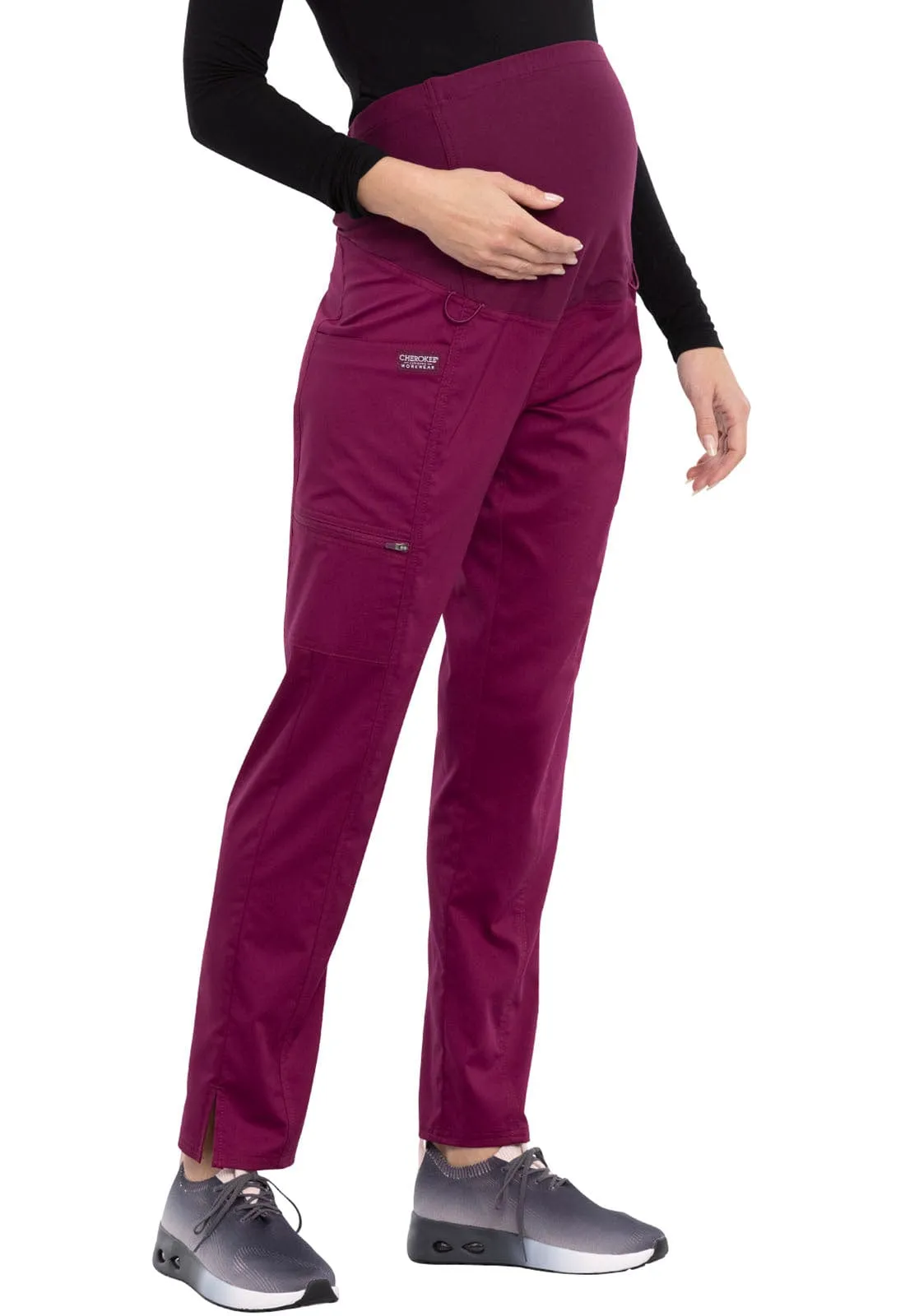 NDC WW Revolution  Maternity Straight Leg Scrub Pant Wine NDC-WW155WIN