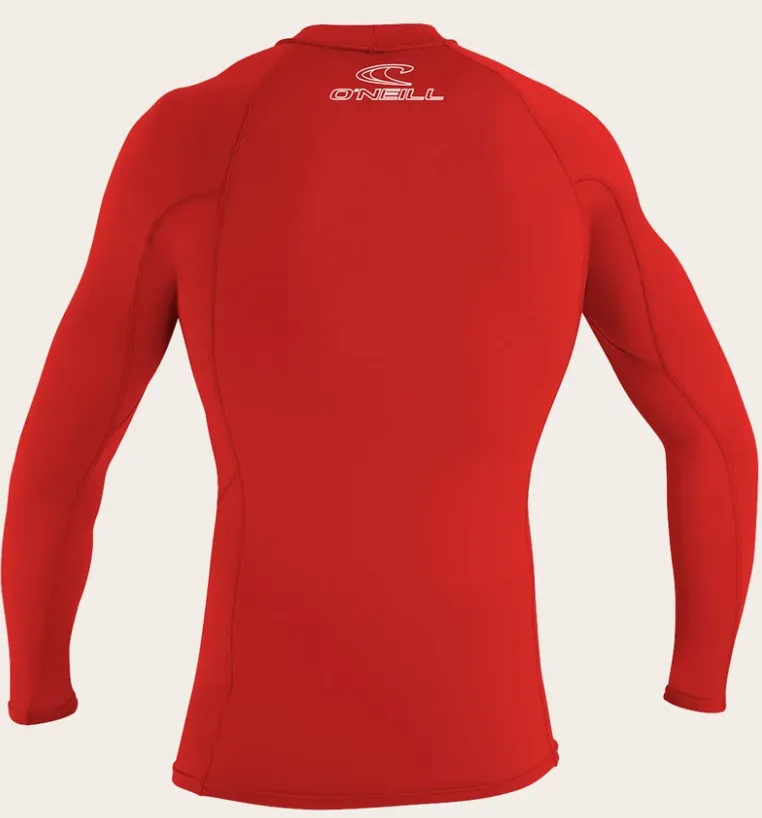 O'neill Basic UPF 50  L/S Rash Guard Red