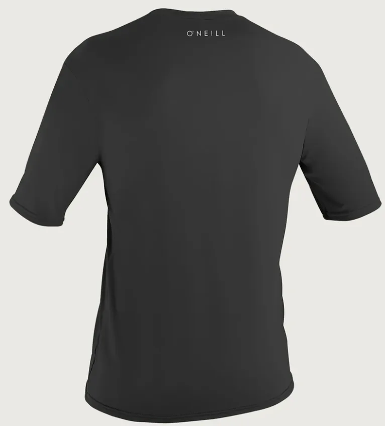 O'neill Men's Basic Skins UPF 30  S/S Sun Shirt BLK