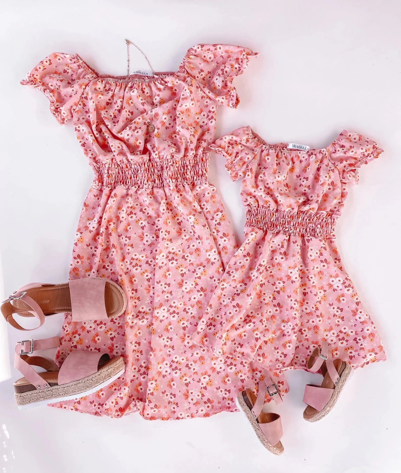 Pink Rositas Dresses Mommy and Me Matching Outfits