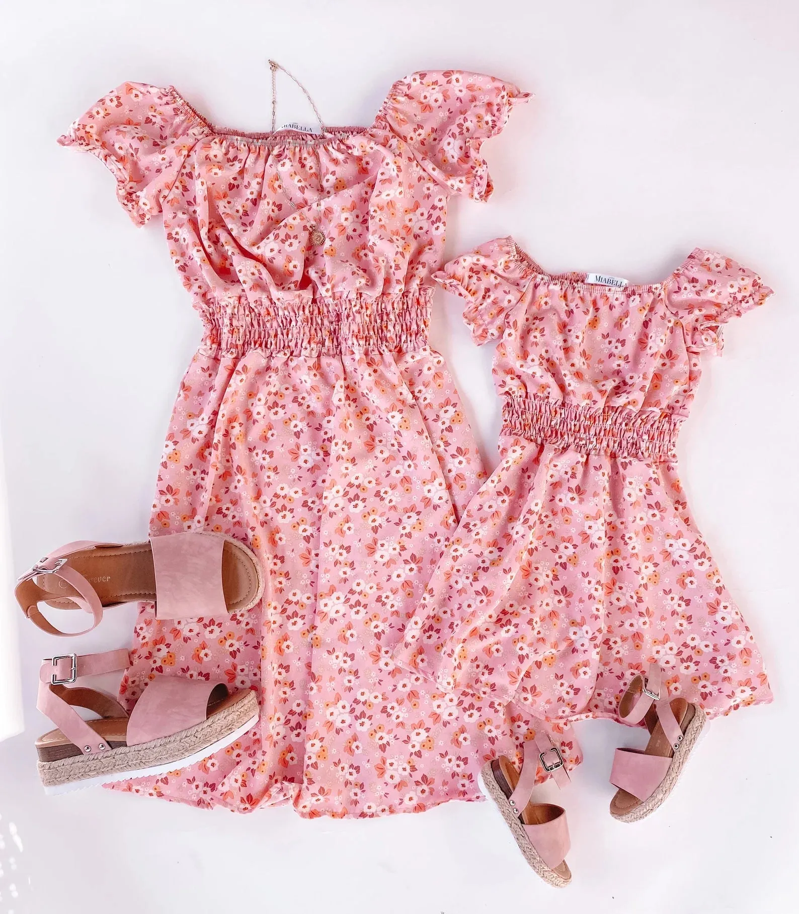 Pink Rositas Dresses Mommy and Me Matching Outfits