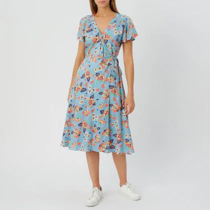 Polly Wrap Dress Multi Floral