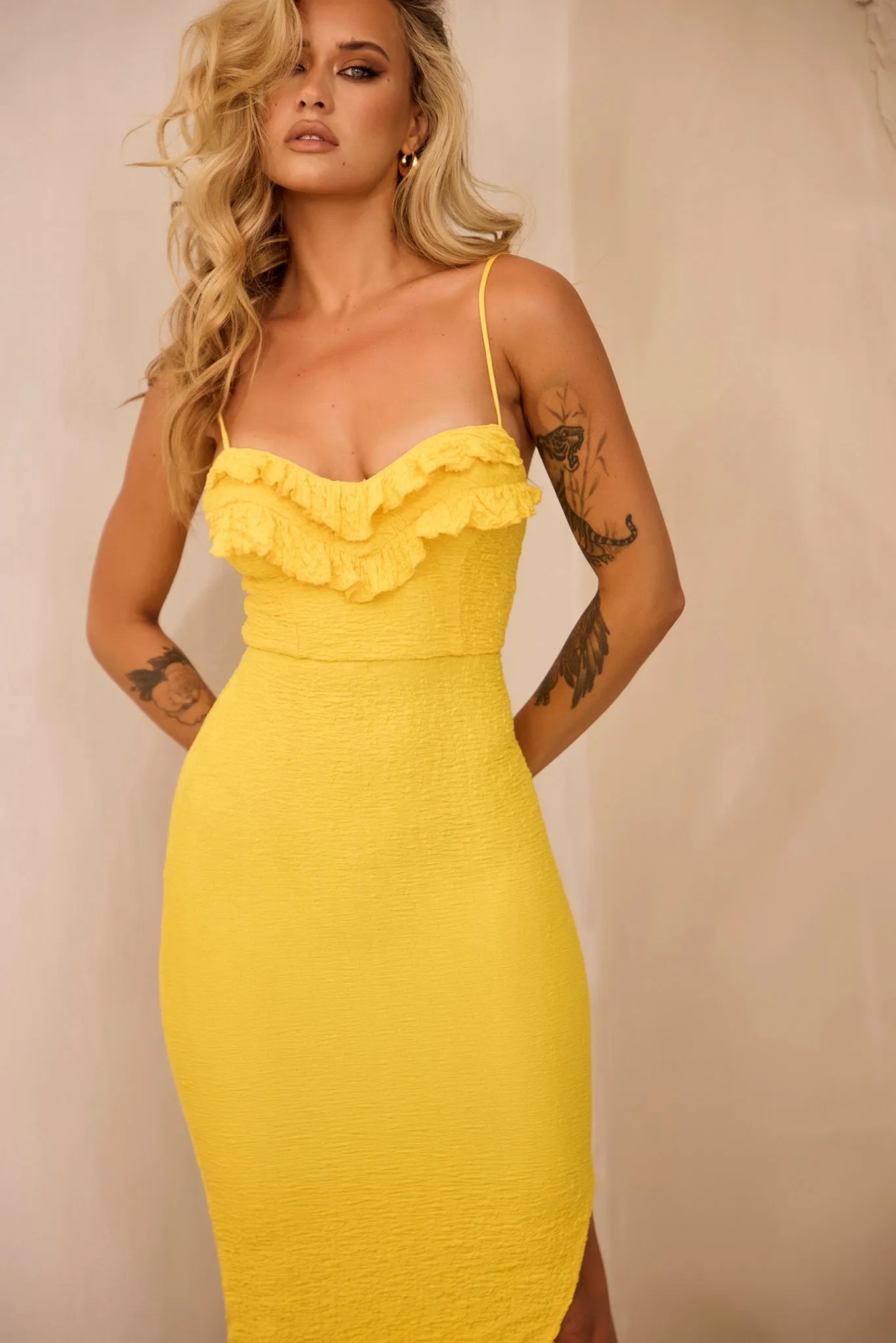 Promenade Maxi Dress - Yellow