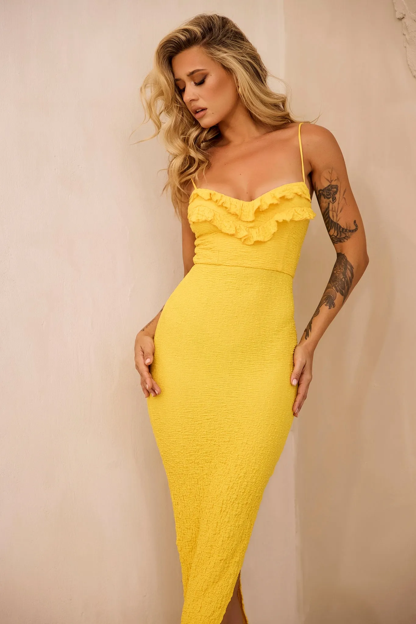 Promenade Maxi Dress - Yellow