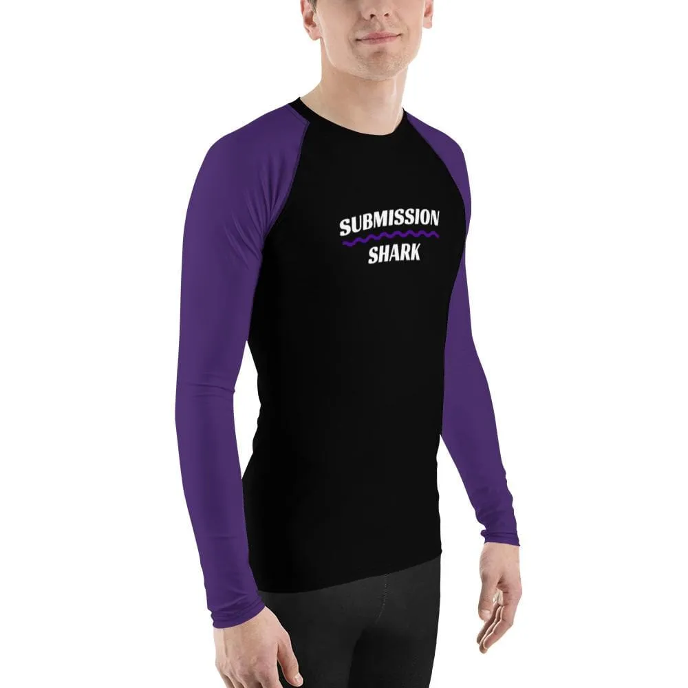 Purple SS Premium Standard ~ Men's BJJ Rash Guard