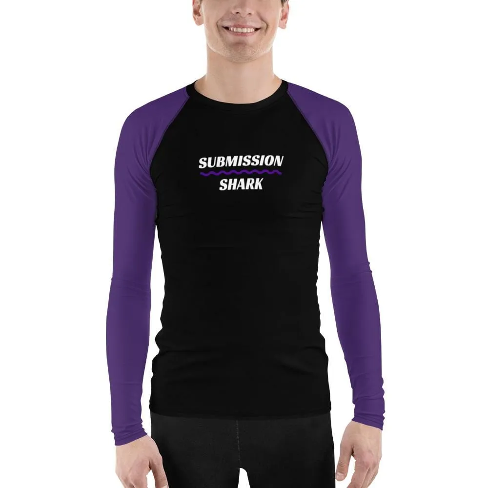 Purple SS Premium Standard ~ Men's BJJ Rash Guard