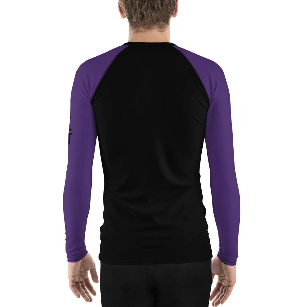 Purple SS Premium Standard ~ Men's BJJ Rash Guard