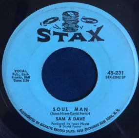 Sam & Dave - Soul Man / May I Baby (7", Single) (VG )