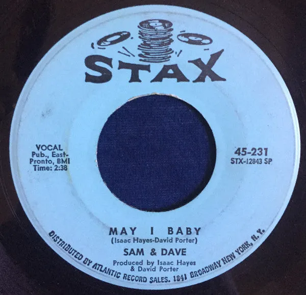 Sam & Dave - Soul Man / May I Baby (7", Single) (VG )