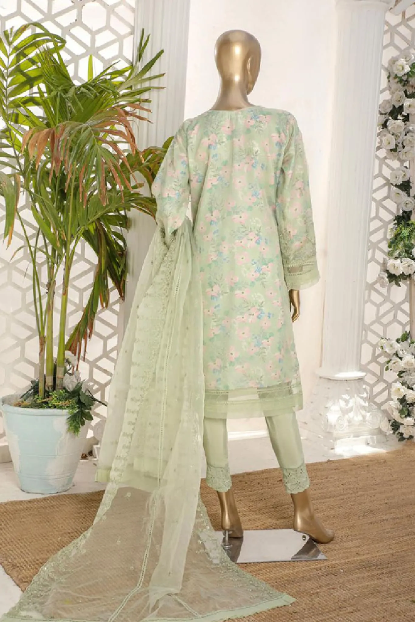 Shaahkar by Hz Stitched 3 Piece Formal Collection'2023-HZS-131-Pista