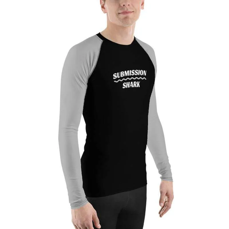 Silver SS Premium Standard ~ Men's BJJ Rash Guard