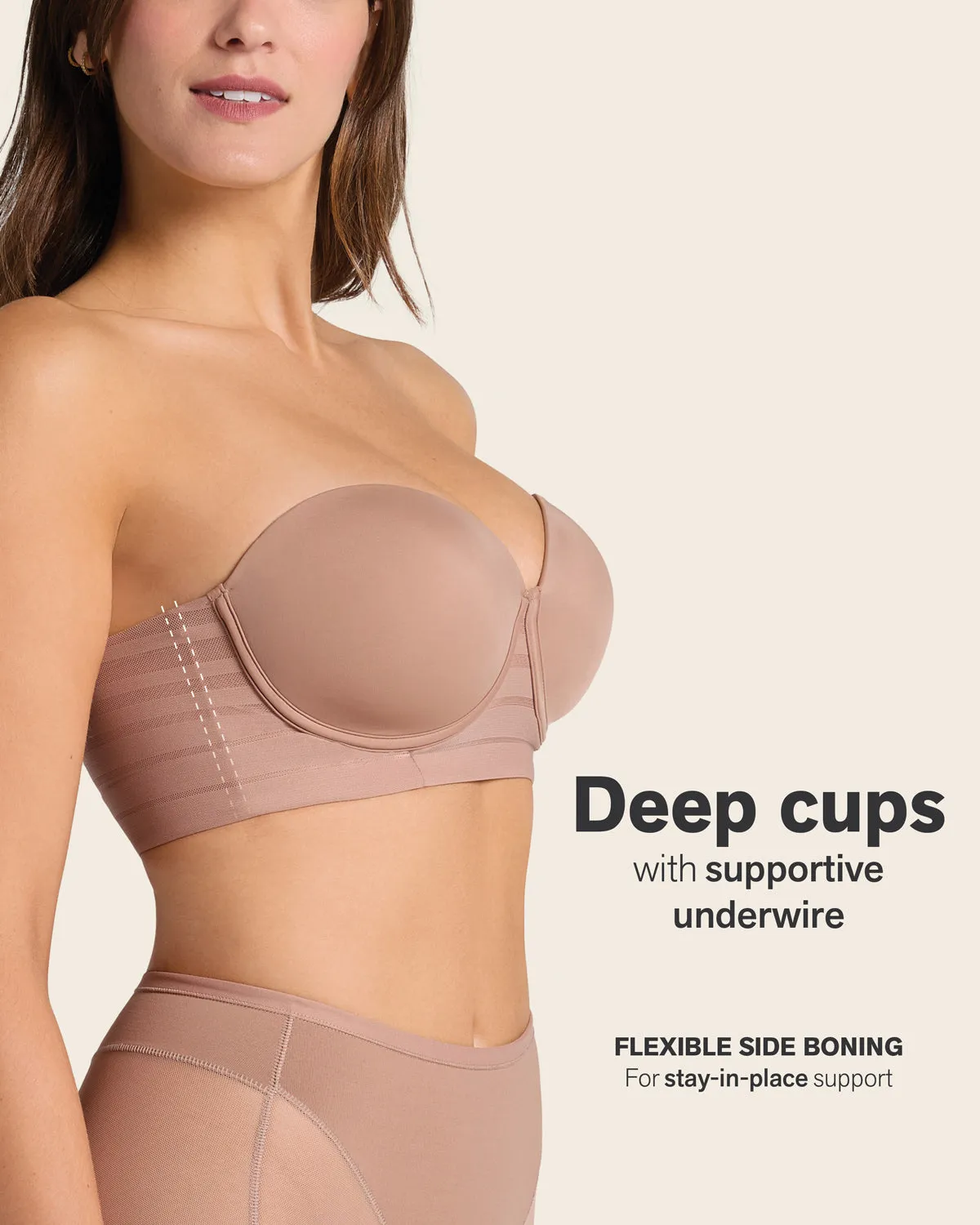 Strapless Bra with Underwire