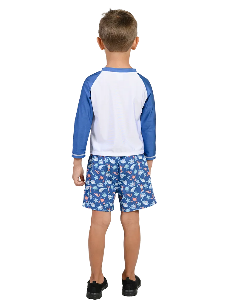 Toddler boys rash guard set