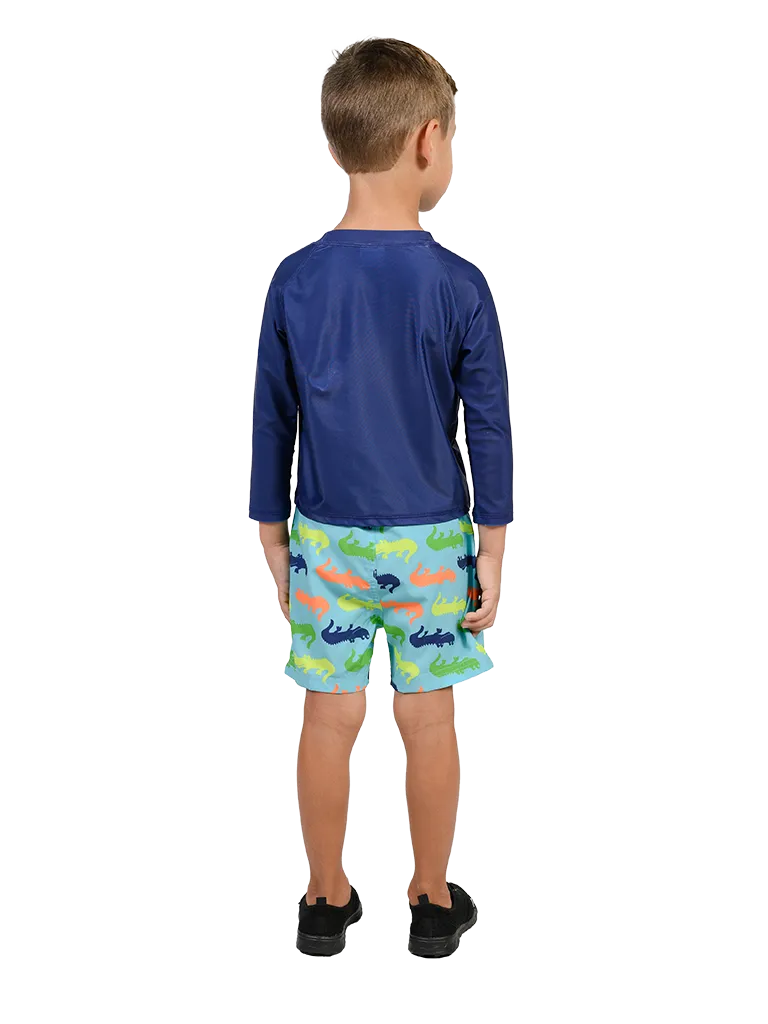 Toddler boys rash guard set