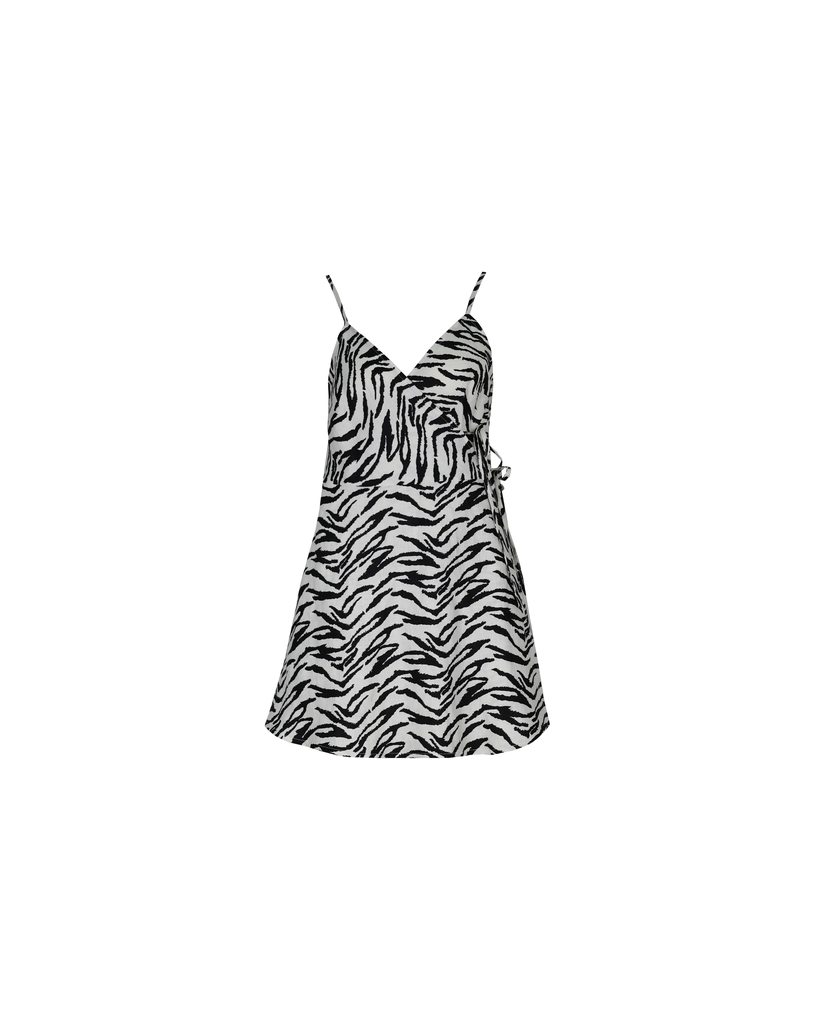 VENEDA WRAP DRESS ZEBRA