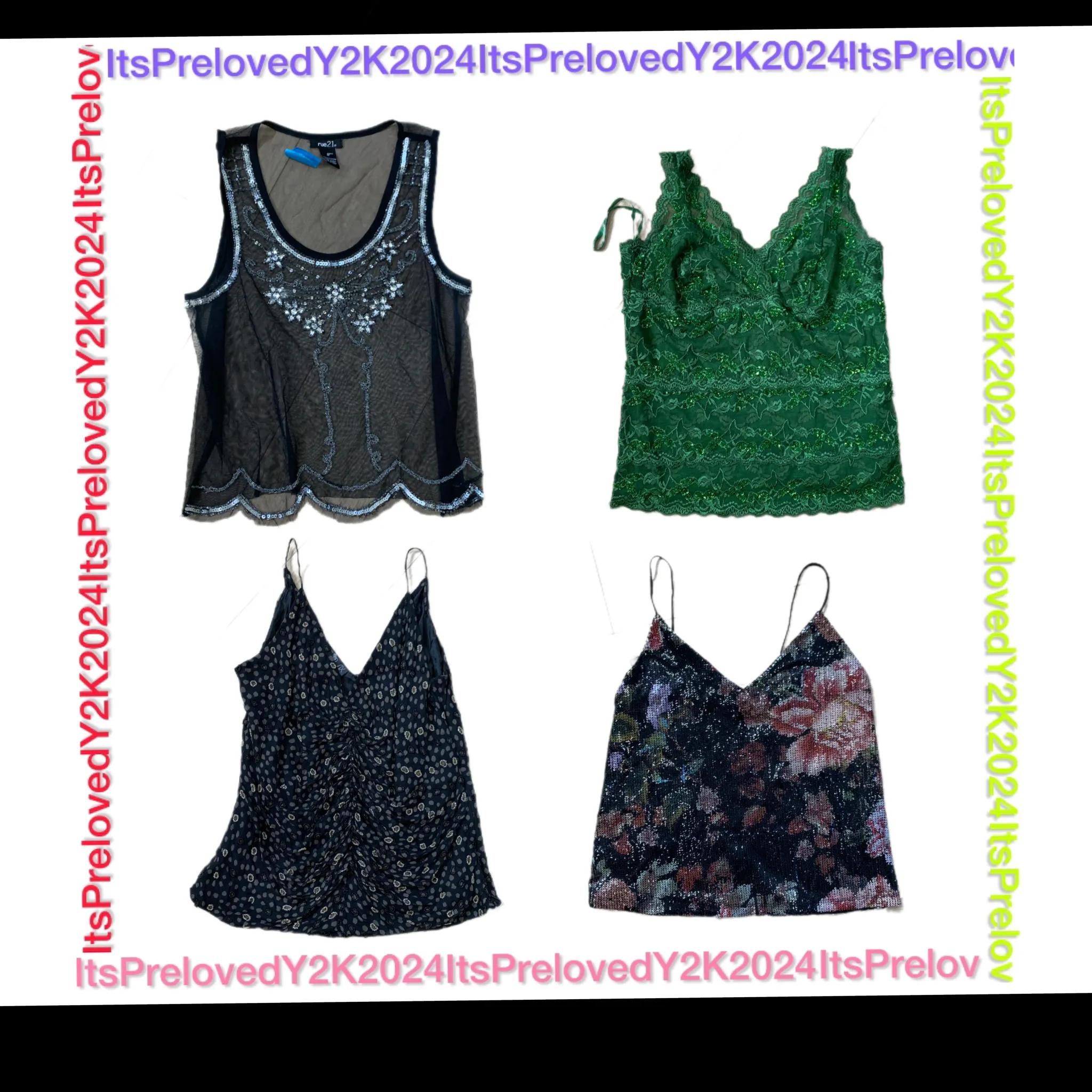 Y2K Beaded Tops(RX-535)