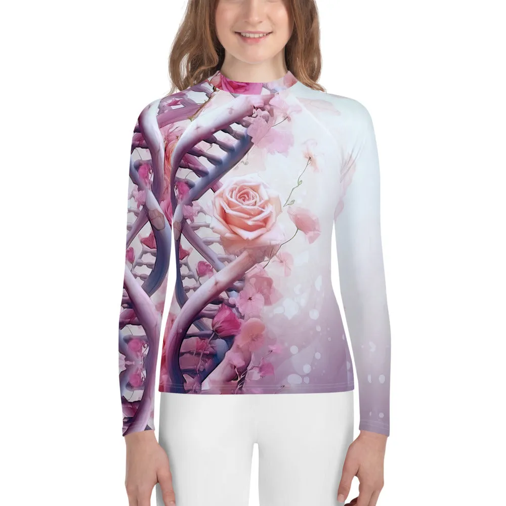 Youth Rash Guard Chaperone Roses