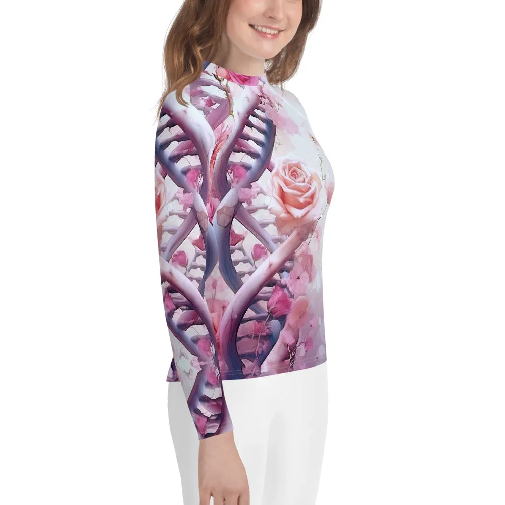 Youth Rash Guard Chaperone Roses